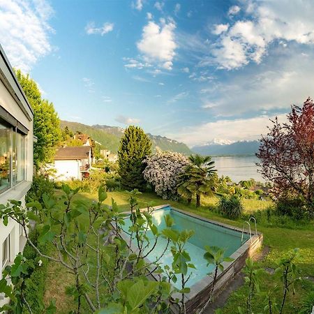 Ground Floor Rooms With Stunning Lake View & Garden Access Montreux Exteriör bild